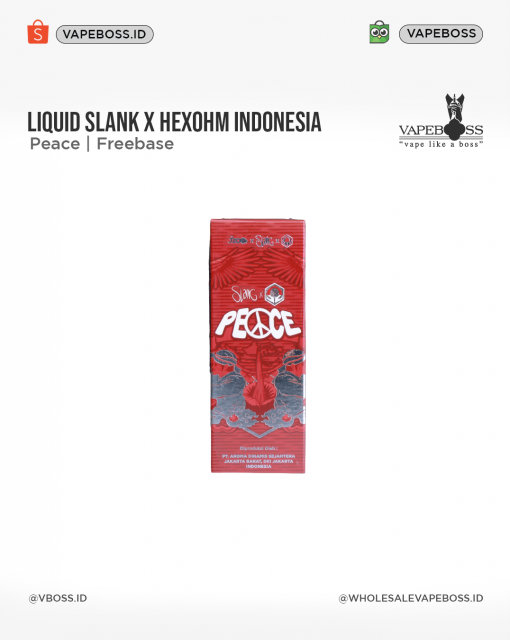 Slank Peace 60ml Freebase by Jzoo x Slank x Hexohm Indonesia