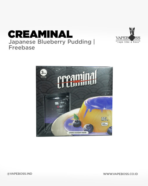 Creaminal Japanese Blueberry Pudding 60ml by Badass x Unwise