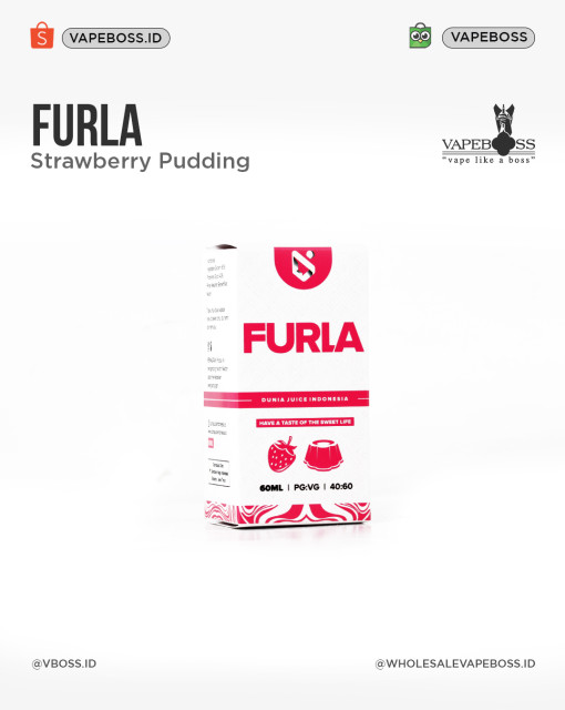 Furla Strawberry Pudding 60ml by DJI | Liquid Freebase