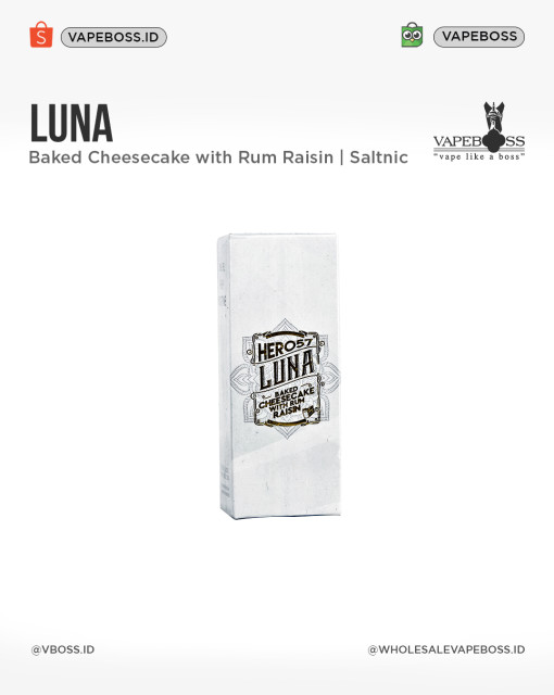 Luna V3 Salt 30ml Baked Cheesecake With Rum Raisin By Hero57