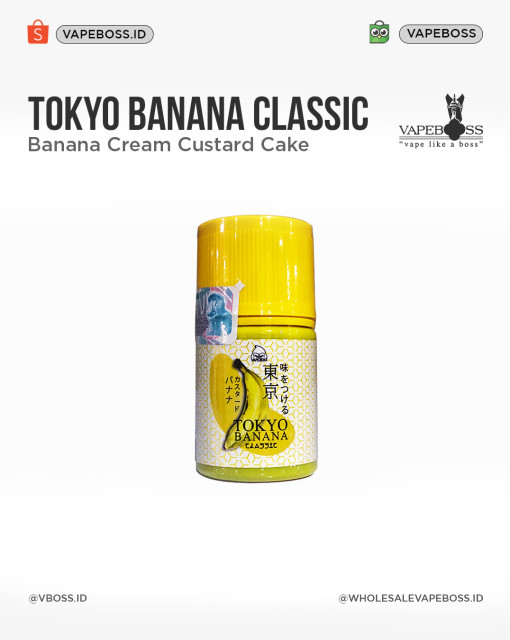 Tokyo Banana Classic Banana Custard Cream Cake 60ml By Vapezoo