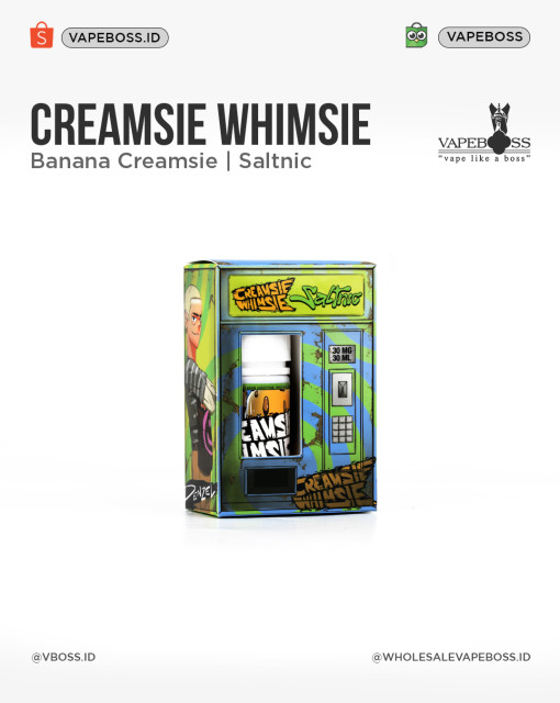 Creamsie Whimsie Banana Salt Nic 30ml by VEM x Ivan Ibrahim