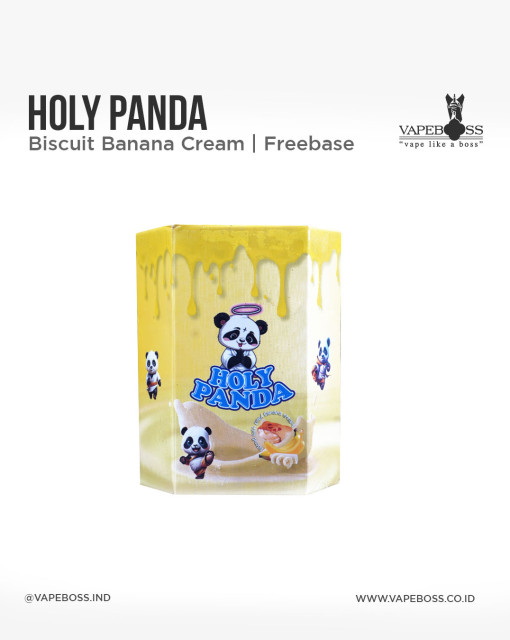 Holy Panda Biscuit Banana Cream 60ml by Noize Project x Captain Juice | Liquid Freebase Creamy