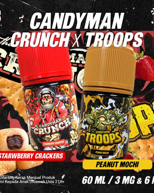 Candyman Crunch x Troops 60ml by FVS Distribution x Candyman Worldwide