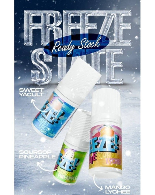 Freeze State Series Salt Nic 30ml by Dripstate.id | Liquid Saltnic