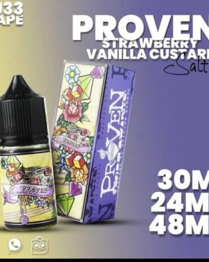 Proven Strawberry Vanilla Custard 30ml Saltnic by Suicide Bunny x Creative Labz